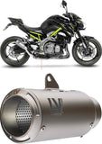 Exhaust Tip Without Sound Certification Lv Corsa Titanium Stainless Steel End Cap - Leovince Compatible With Kawasaki Z 900 (2017-2019)