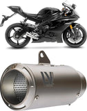 Échappement Sans Homologation Sonore Lv Corsa Titanium Embout Acier - Leovince Compatible Avec Yamaha Yzf-R6 (2006-2021)