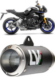 Échappement Sans Homologation Sonore Lv Corsa Carbon Fiber Embout Acier - Leovince Compatible Avec Yamaha Mt-10 - Sp (2016-2020)