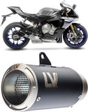 Échappement Sans Homologation Sonore Lv Corsa Acier Noir Embout Acier - Leovince Compatible Avec Yamaha Yzf-R1 - M 1000 (2015-2016)