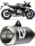 Échappement Sans Homologation Sonore Lv Corsa Carbon Fiber Embout Acier - Leovince Compatible Avec Yamaha Yzf-R1 - M 1000 (2015-2016)