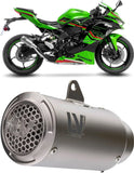 Échappement Sans Homologation Sonore Lv Corsa S Titanium Embout Acier - Leovince Compatible Avec Kawasaki Zx 4R (2024-2026)