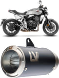 Échappement Sans Homologation Sonore Lv Corsa Acier Noir Embout Acier - Leovince Compatible Avec Honda Cb 1000 R Neo Sports Café (2018-2024)
