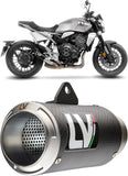Échappement Sans Homologation Sonore Lv Corsa Carbon Fiber Embout Acier - Leovince Compatible Avec Honda Cb 1000 R Neo Sports Café (2018-2024)