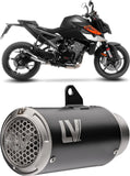 Échappement Sans Homologation Sonore Lv Corsa S Acier Noir Embout Acier - Leovince Compatible Avec Ktm 990 Duke - R (2024-2026)
