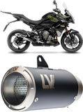 Échappement Sans Homologation Sonore Lv Corsa Acier Noir Embout Acier - Leovince Compatible Avec Triumph Tiger 800 Sport (2024-2026)