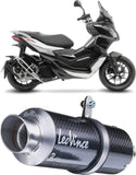 Système D'Échappement Complet Non Catalysé Et Sans Homologation Acoustique Gp Corsa Carbon Fiber - Leovince Compatible Avec Aprilia Sr Gt 200 - Sport (2022-2024)