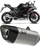 Échappement Sans Homologation Sonore Lv-14 R Titanium Embout Carbon Fiber - Leovince Compatible Avec Kawasaki Ninja 1100 Sx Tourer (2020-2024)