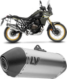 Exhaust Tip Without Sound Certification Lv-14 Titanium Carbon Fiber End Cap - Leovince Compatible With Yamaha Ténéré 700 (2021-2024)