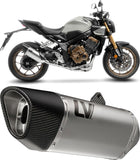 Complete Exhaust System Without Catalytic Converter And Without Sound Certification Lv-14 R Stainless Steel Carbon Fiber End Cap - Leovince Compatible With Honda Cbr 650 R (2019-2026)