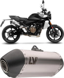 Échappement Sans Homologation Sonore Lv-14 Acier Embout Carbon Fiber - Leovince Compatible Avec Husqvarna Svartpilen 801 (2024-2026)