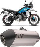Échappement Sans Homologation Sonore Lv-14 Acier Embout Carbon Fiber - Leovince Compatible Avec Cfmoto 800 Mt (2022-2024)