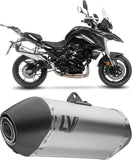 Échappement Sans Homologation Sonore Lv-14 Titanium Embout Carbon Fiber - Leovince Compatible Avec Benelli Trk 702 - X (2023-2024)