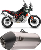 Échappement Sans Homologation Sonore Lv-14 Acier Embout Carbon Fiber - Leovince Compatible Avec Aprilia Tuareg 660 (2025-2026)