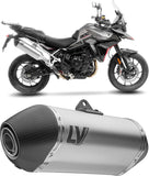 Échappement Sans Homologation Sonore Lv-14 Titanium Embout Carbon Fiber - Leovince Compatible Avec Triumph Tiger 900 Gt (2024-2026)