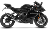 Système D'Échappement Complet Non Catalysé Et Sans Homologation Acoustique Lv-14 R Acier Noir Embout Carbon Fiber - Leovince Compatible Avec Yamaha Yzf-R9 900 (2025-2026)