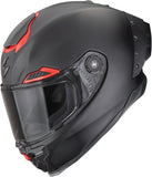 Full-Face Motorcycle Helmet Scorpion Exo Exo-Race Air Ultra Tct / Carbon Matt Black Red Solid Size Xxl