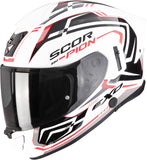 Full-Face Motorcycle Helmet Scorpion Exo Exo-530 Air Polycarbonate White Black Red Slope Size Xxl
