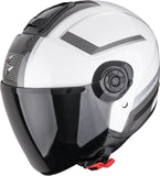 Casque Urban Pour Moto Scorpion Exo Exo-City Ii Polycarbonate Blanc Perle Argent Cosmos Taille Xl