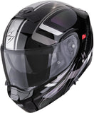 Casque Modulable Pour Moto Scorpion Exo Exo-930 Evo Polycarbonate Noir Caméléon Ardens Taille Xxl