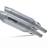 Catalytic Exhaust Tip With Sound Certification Furore-X Stainless Steel - Gpr Compatible With Aprilia Etv Caponord 1000 Rally (2001-2007)