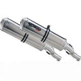 Double Sortie D'Échappement Avec Catalyseur Et Homologation Acoustique Satinox Acier - Gpr Compatible Avec Yamaha Tdm 900 (2002-2014)