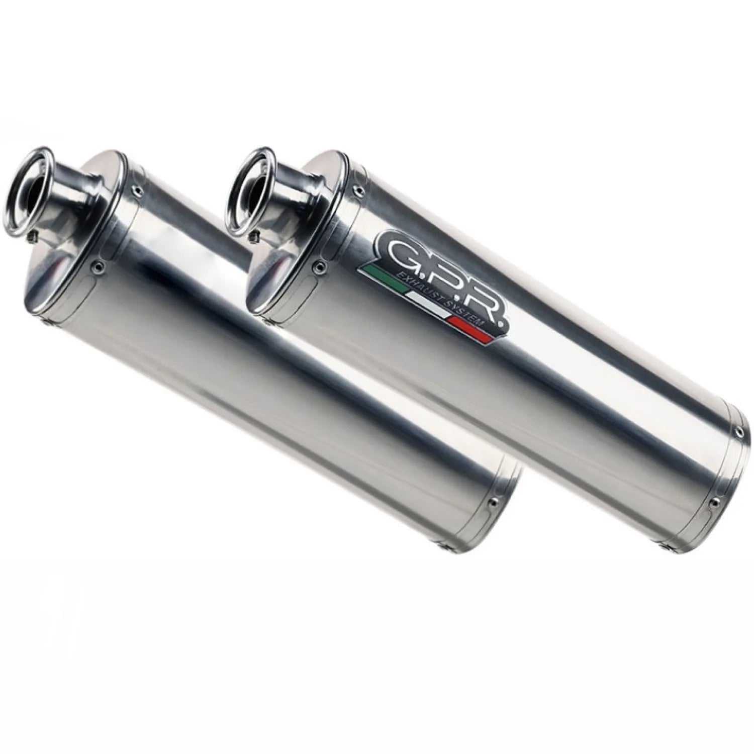 Double Sortie D'Échappement Avec Catalyseur Et Homologation Acoustique Trioval Acier - Gpr Compatible Avec Yamaha Tdm 900 (2002-2014)