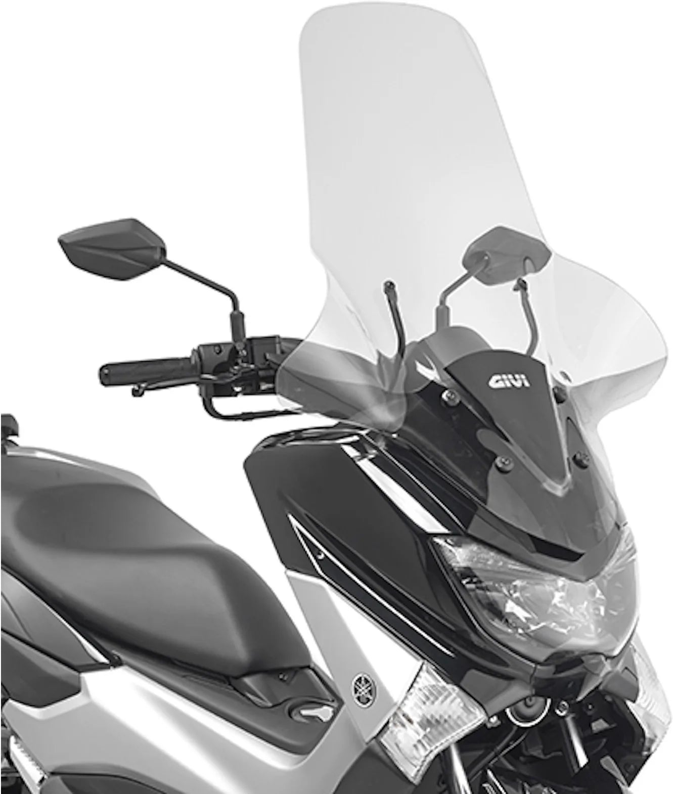 Pare-Brise Incolore - Givi Compatible Avec Yamaha N-Max 125 - 155 (2015-2020)