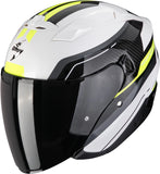 Casque Urban Pour Moto Scorpion Exo Exo-230 Polycarbonate Blanc Noir Jaune Néon Hipe Taille Xs
