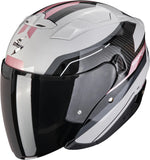 Casque Urban Pour Moto Scorpion Exo Exo-230 Polycarbonate Gris Rose Hipe Taille Xs