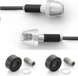 Couple Clignotant Led Guidon + Kit D13,5-23 Rizoma Sguardo Chrome