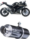 Échappement Sans Homologation Sonore Gp Corsa Carbon Fiber - Leovince Compatible Avec Kawasaki Ninja 250 R (2013-2016)