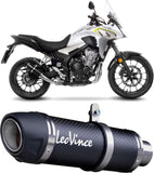 Exhaust Tip Without Sound Certification Gp Corsa Evo Carbon Fiber - Leovince Compatible With Honda Cb 500 F (2019-2023)