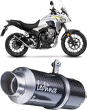 Échappement Sans Homologation Sonore Gp Corsa Carbon Fiber - Leovince Compatible Avec Honda Cbr 500 R (2019-2023)