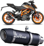 Échappement Sans Homologation Sonore Gp Corsa Evo Carbon Fiber - Leovince Compatible Avec Ktm 390 Duke (2021-2023)