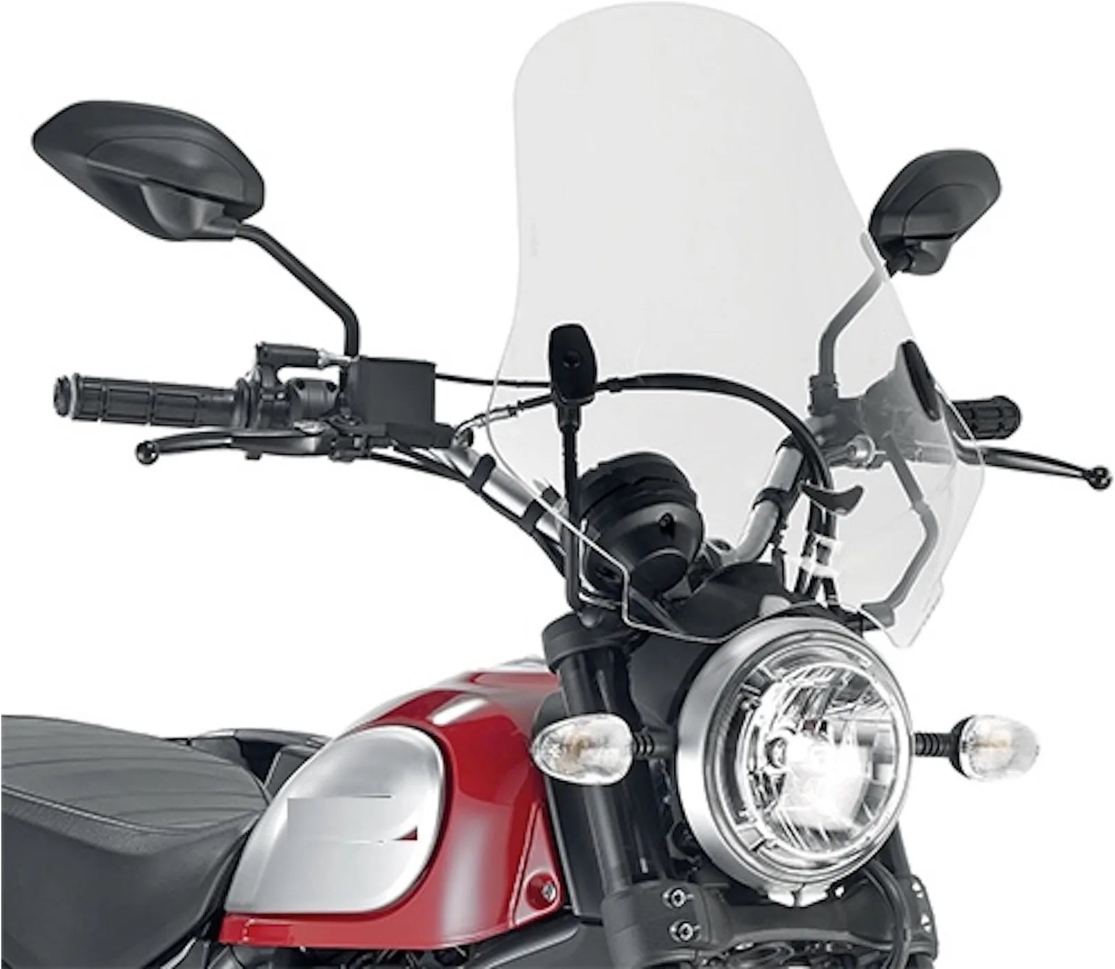 Pare-Brise Incolore - Givi Compatible Avec Ducati Scrambler 800 Icon (2015-2023)