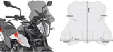 Bulle Fumée - Givi Compatible Avec Ktm 390 Adventure (2020-2024)