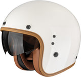 Urban Motorcycle Helmet Scorpion Exo Belfast Evo Ultra Tct Cream Luxe Size S