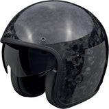 Casque Urban Pour Moto Scorpion Exo Belfast Evo Carbon Carbon Fiber Noir Onyx Taille Xxl