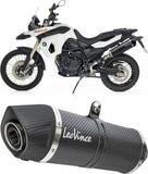 Échappement Sans Homologation Sonore Lv One Evo Carbon Fiber Embout Carbon Fiber - Leovince Compatible Avec Bmw F 700 Gs (2013-2016)