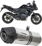 Échappement Sans Homologation Sonore Lv One Evo Acier Embout Carbon Fiber - Leovince Compatible Avec Honda Cbf 1000 - St (2010-2013)