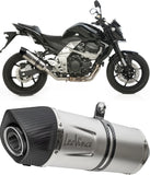 Échappement Sans Homologation Sonore Lv One Evo Acier Embout Carbon Fiber - Leovince Compatible Avec Kawasaki Z 750 (2007-2014)