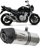 Échappement Sans Homologation Sonore Lv One Evo Acier Embout Carbon Fiber - Leovince Compatible Avec Aprilia Tuono 125 (2017-2020)