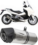 Échappement Sans Homologation Sonore Lv One Evo Acier Embout Carbon Fiber - Leovince Compatible Avec Honda Integra 700 - Dct (2012-2013)