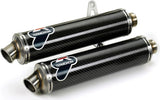 Système D'Échappement Homologué Au Niveau Sonore Carbon - Termignoni Compatible Avec Ducati Monster S4R - S4Rs 45°