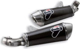 Échappement Sans Homologation Sonore Carbon - Termignoni Compatible Avec Ducati Monster 696 - 796 - 1100