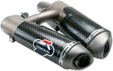 Double Sortie D'Échappement Homologuée Au Niveau Sonore Carbon - Termignoni Compatible Avec Ducati Hypermotard 1100