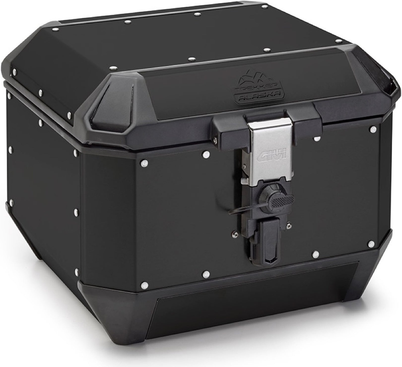 Monokey Trekker Alaska Black Aluminium Top Case - 44 Lt Trekker Alaska Aluminium - Givi Compatible With Niu Nqix 500 (2025)