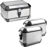 Trekker Alaska Aluminium Top Case + Side Cases - 128 Lt Trekker Alaska Aluminium - Givi Compatible With Kawasaki Versys 650 (2015-2021)