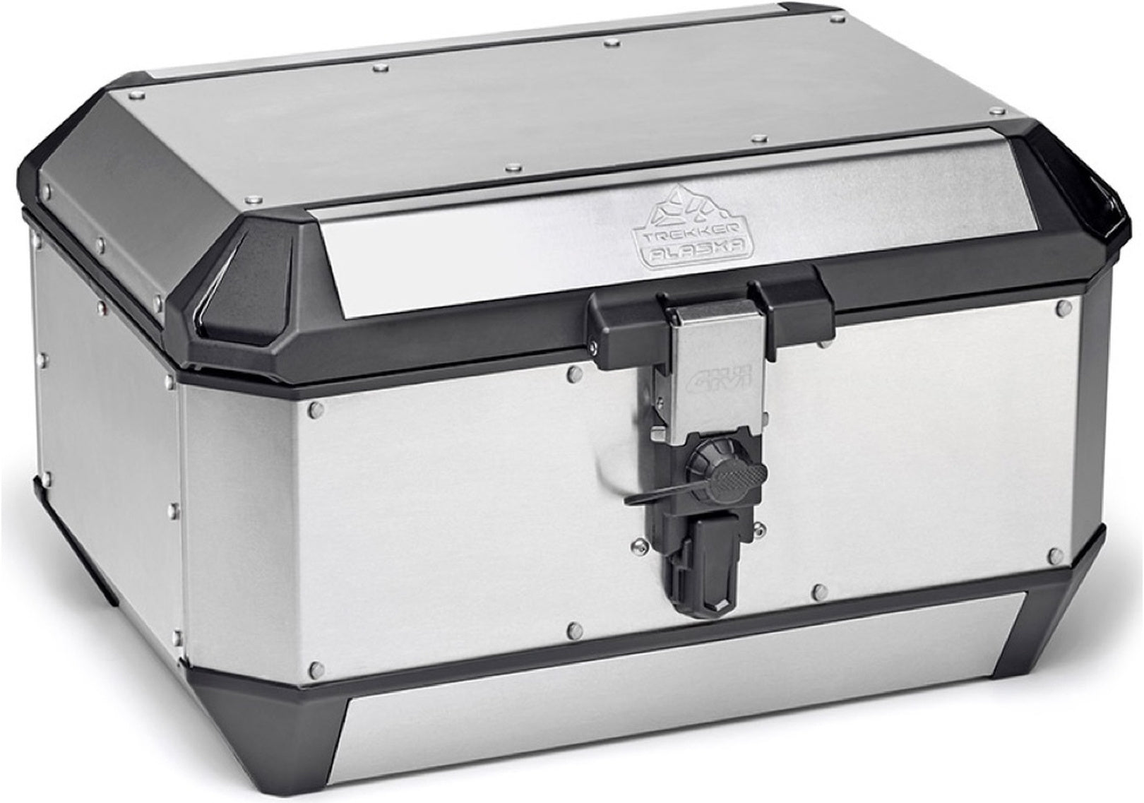 Monokey Trekker Alaska Aluminium Top Case - 56 Lt Trekker Alaska Aluminium - Givi Compatible With Sym Max Sym Tl 508 (2020-2024)